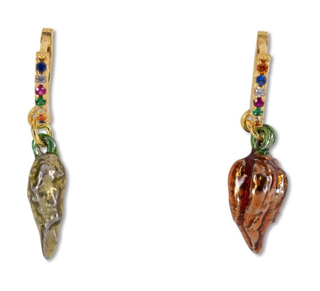 ORECCHINI CERCHIO CON ZIRCONI MULTICOLOR COD. RIPOR005MIX2