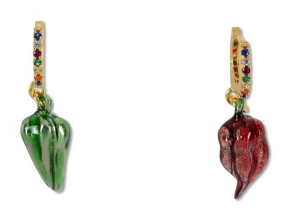 ORECCHINI CERCHIO CON ZIRCONI MULTICOLOR COD. RIPOR005MIX4