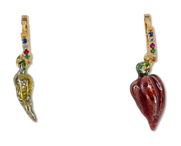 ORECCHINI CERCHIO CON ZIRCONI MULTICOLOR COD. RIPOR005MIX6
