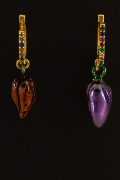 EARRINGS WITH MULTICOLOR ZIRCONS COD. RIPOR005MIX5