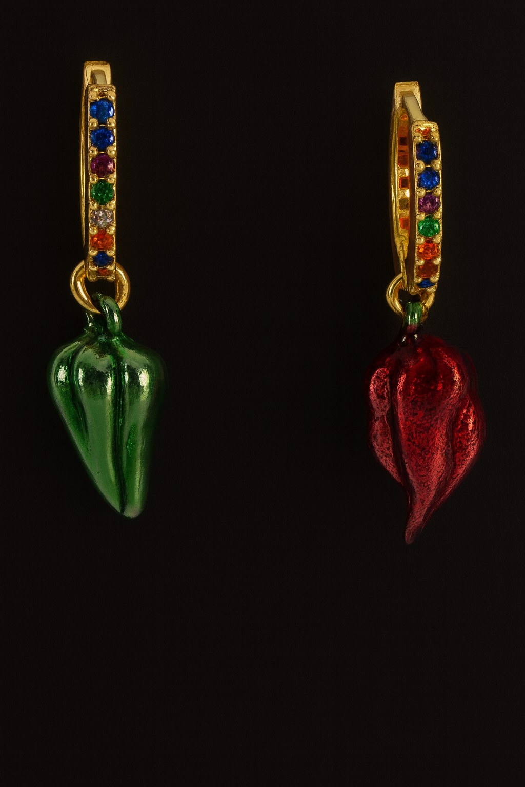 ORECCHINI CERCHIO CON ZIRCONI MULTICOLOR COD. RIPOR005MIX4