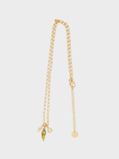 NECKLACE WITH YELLOW PENDANT COD. BZ.RIPCL10
