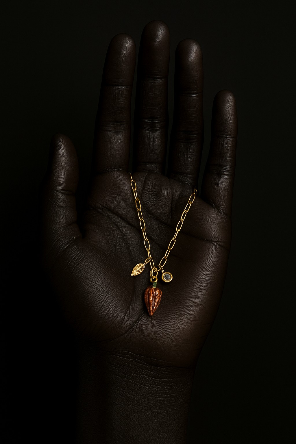 NECKLACE WITH ORANGE PENDANT COD. BZ.RIPCL10 - Image 4