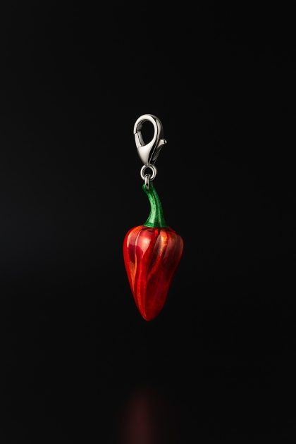 PENDANT SCORPION SILVER RED RIPCIOND5