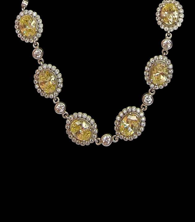 LINEA THANIA BRACCIALE CON PIETRE SWAROSKI GIALLE - ETRUSCA SELVAGGIA