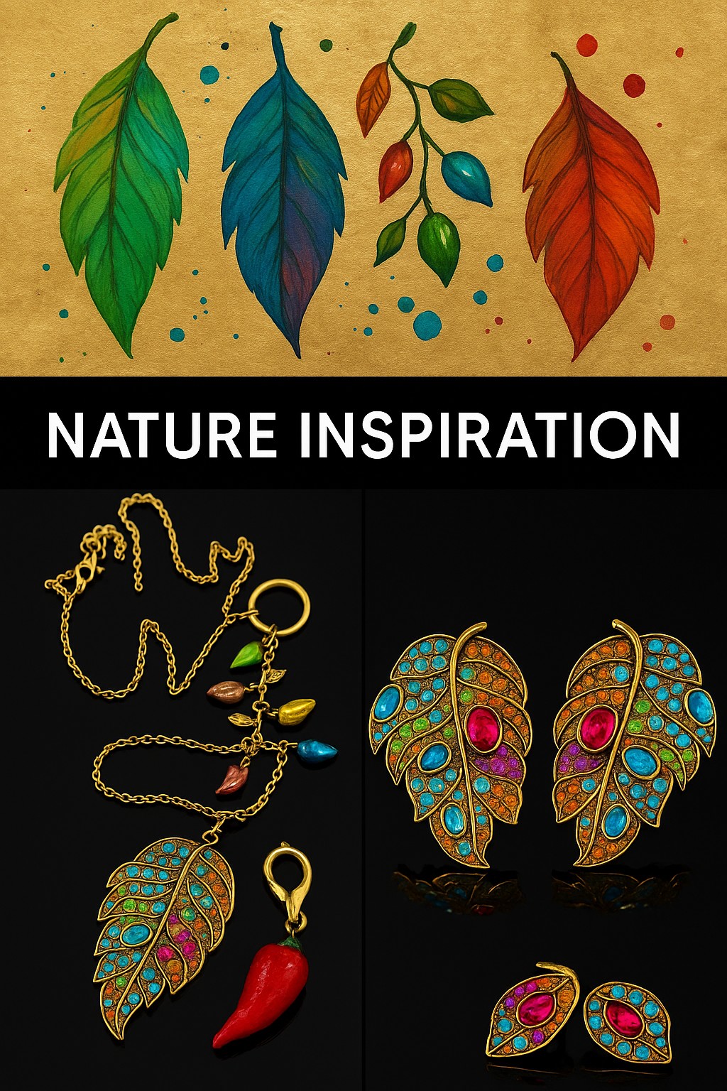 LINEA NATURA - ORECCHINI FOGLIA - immagine 3
