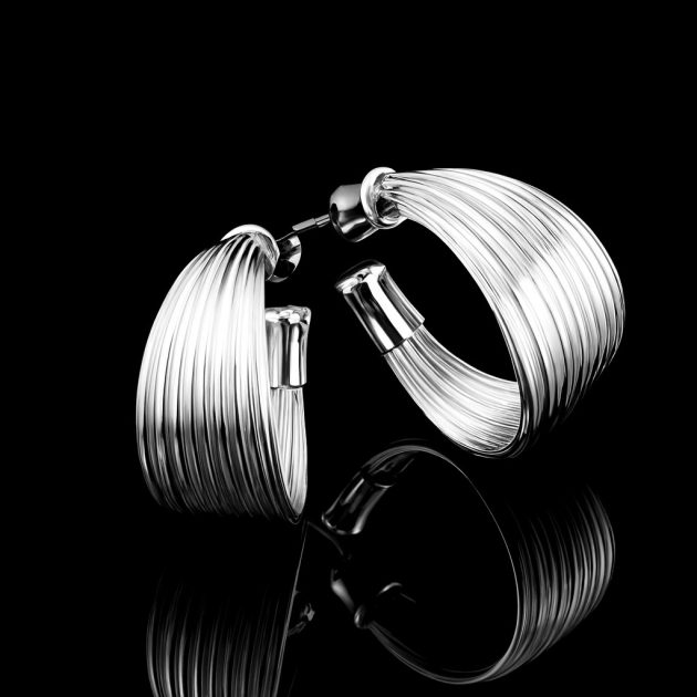 LINEA CIRCLE- ORECCHINI RIGIDI MULTI LINE - immagine 2