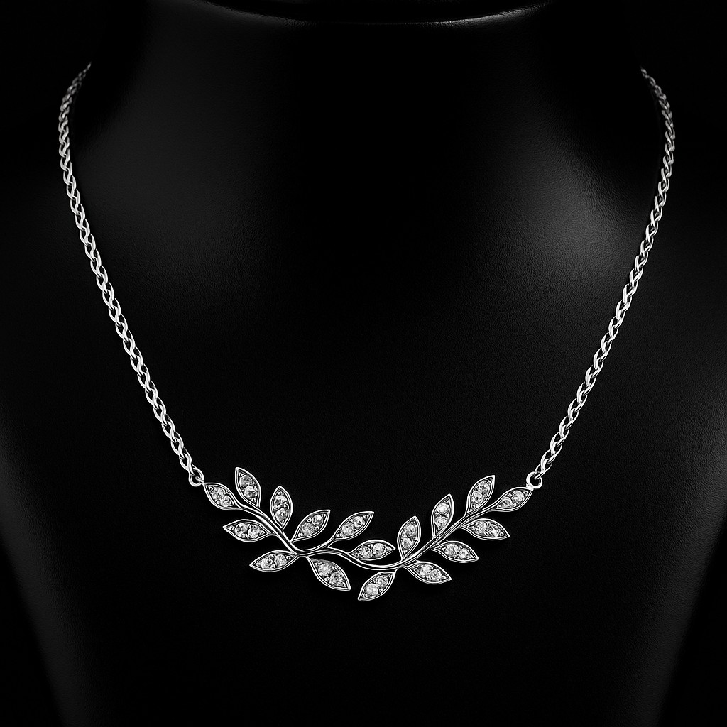 NATURE INSPIRATION LINE - LEAF OF LIGHT NECKACE - Image 2